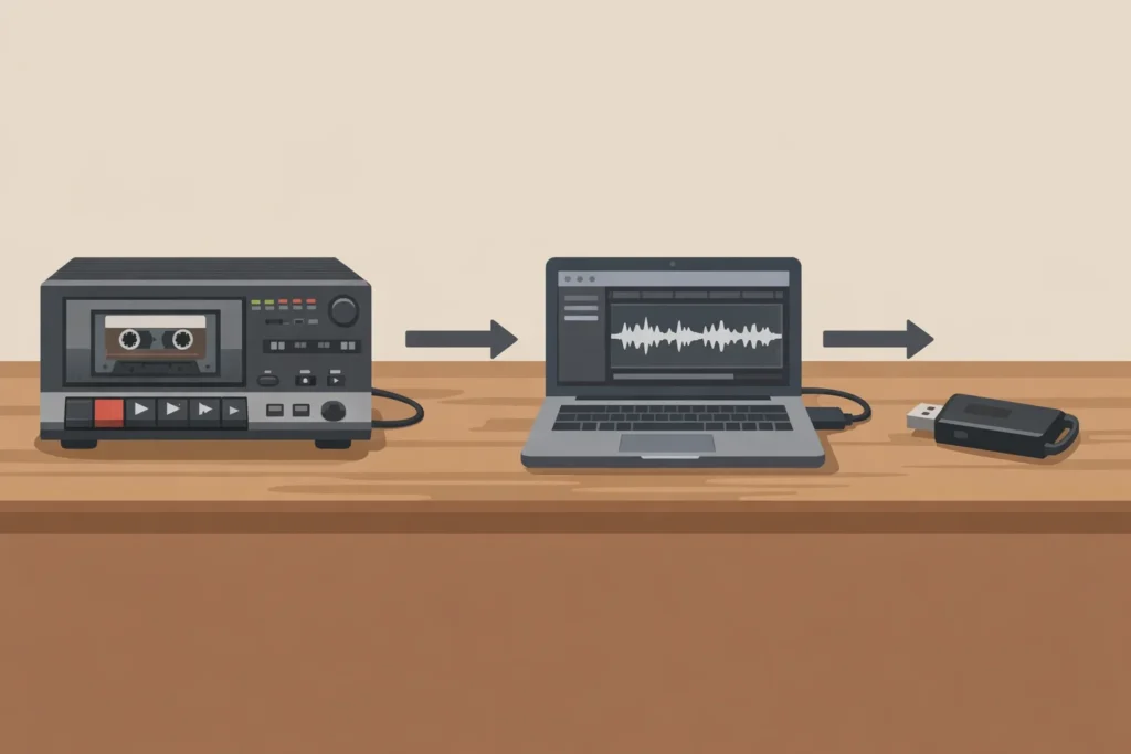 Comment enregistrer une cassette audio sur clé USB ?