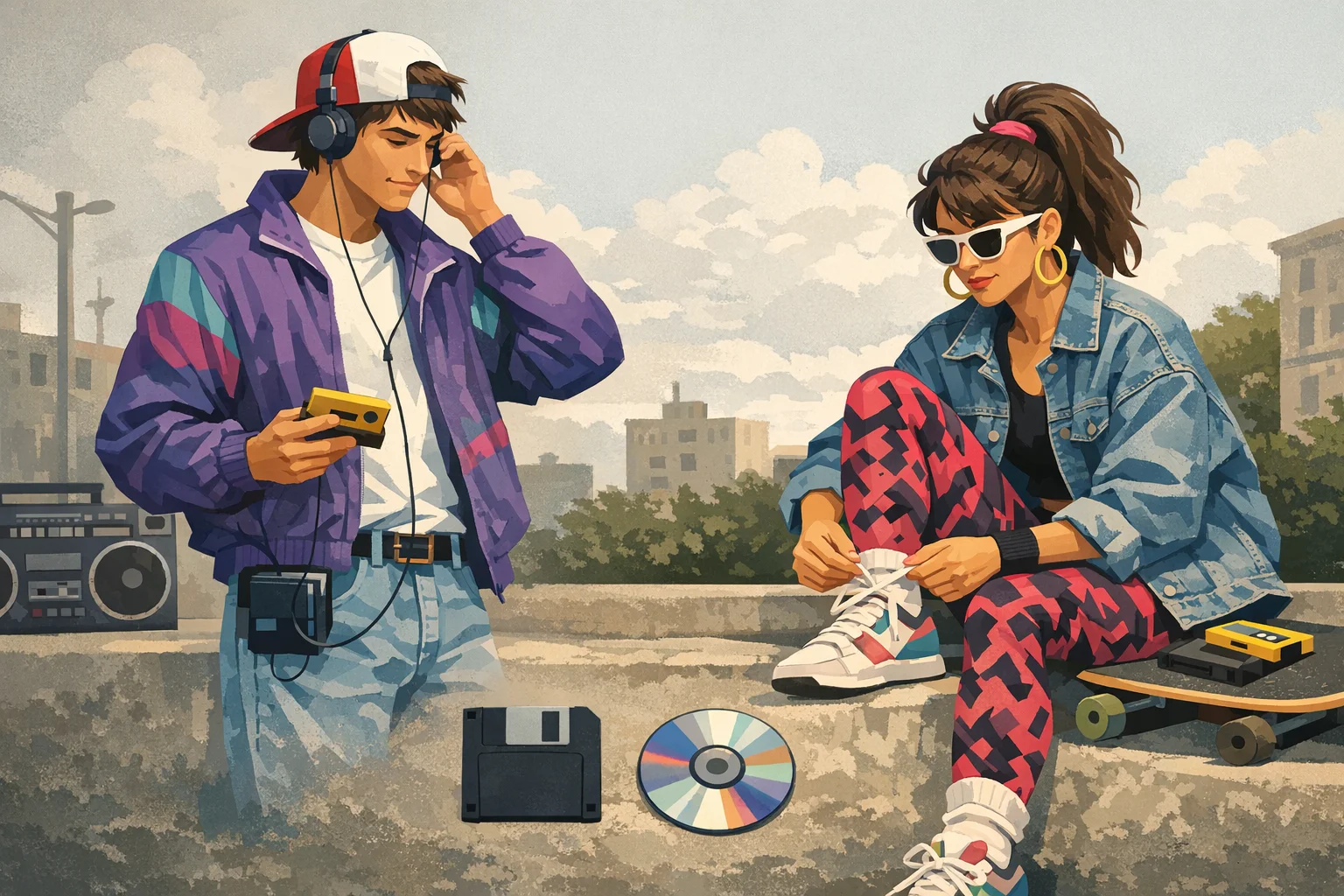 Quelle est l'origine du style vestimentaire inspiré des années 80-90 ?
